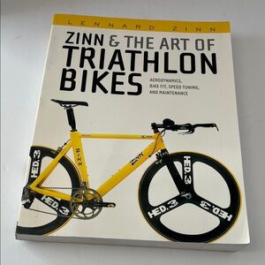 Zinn & the Art of Triathlon Bikes Book by - Yellow Cover